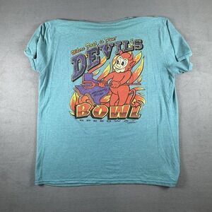 Devil's Bowl Speedway Mesquite TX T-Shirt Men's XL Racing Graphic Double Sided
